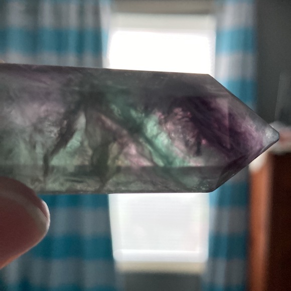 Fluorite crystal tower. Purple and green in color. - Picture 2 of 4